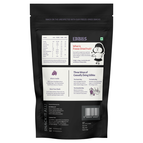 Edibles Jamun Stash - Freeze Dried Snacks