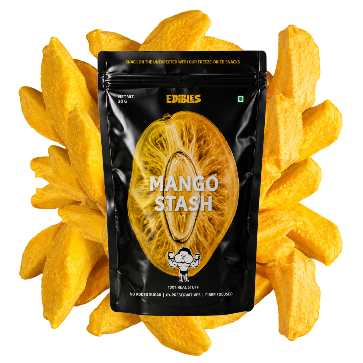 BOX OF 3 Freeze Dried Mango Stash