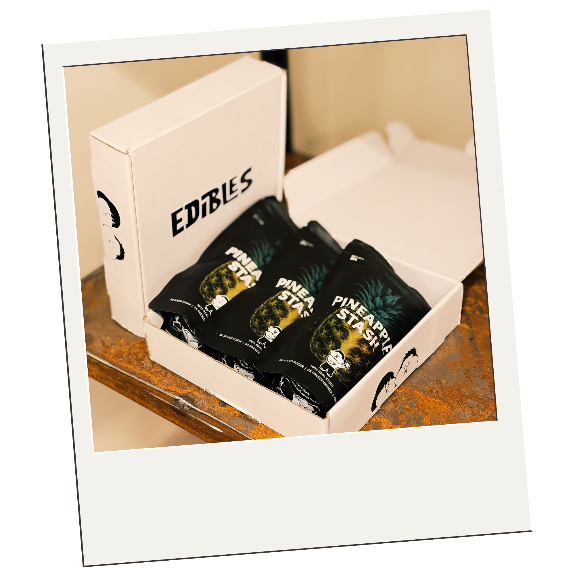 EDIBLES BOX OF 3 Pineapple Stash