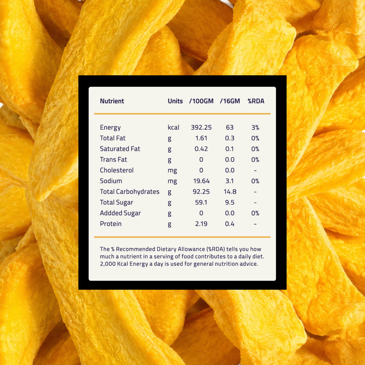 BOX OF 3 Freeze Dried Mango Stash