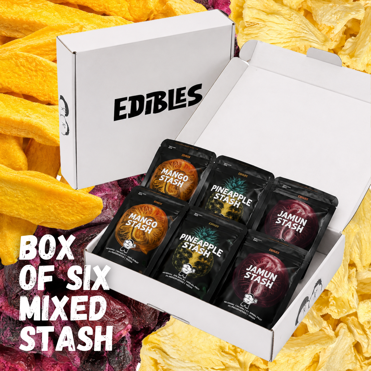 BOX OF 6 Freeze Dried Mixed Stash