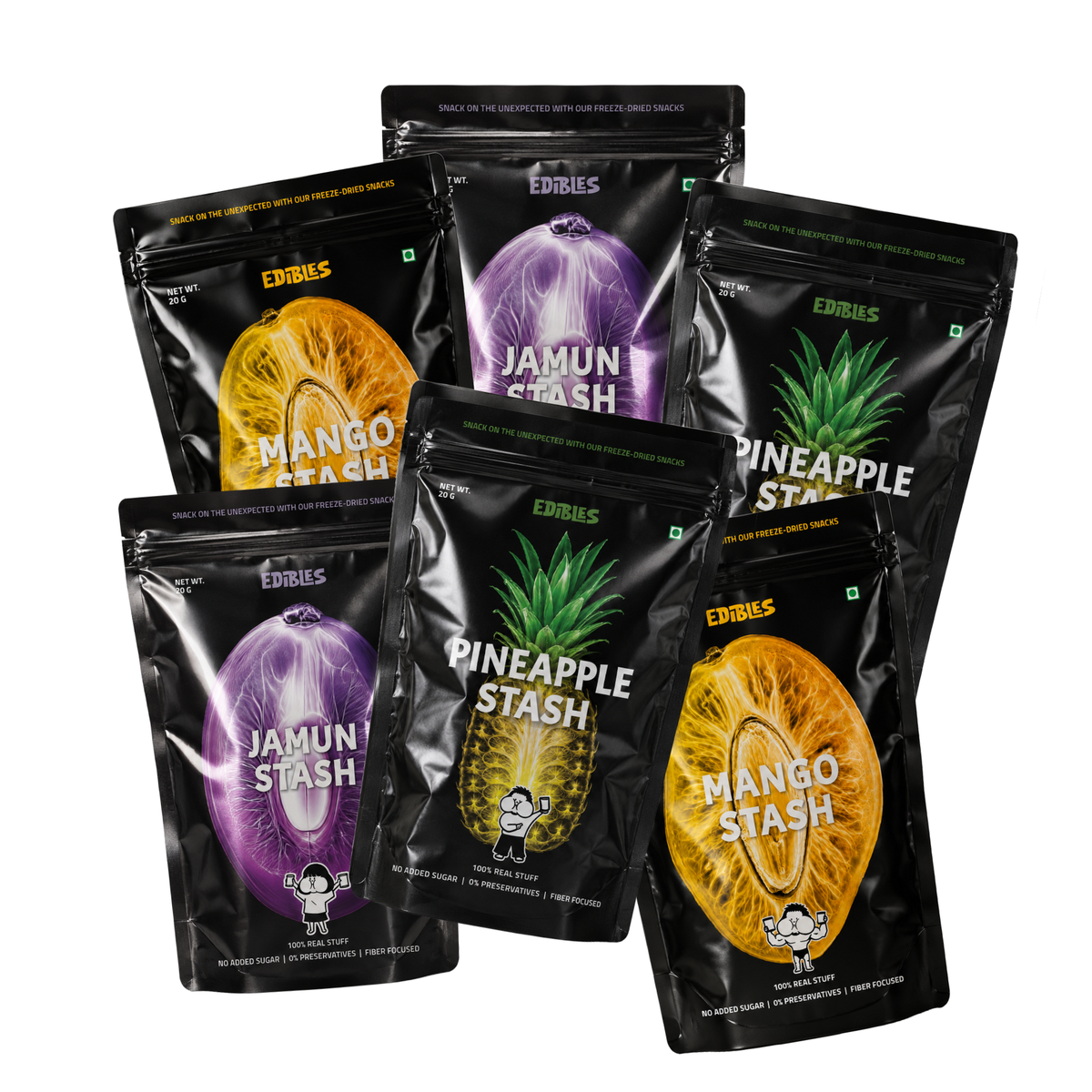 BOX OF 6 Freeze Dried Mixed Stash