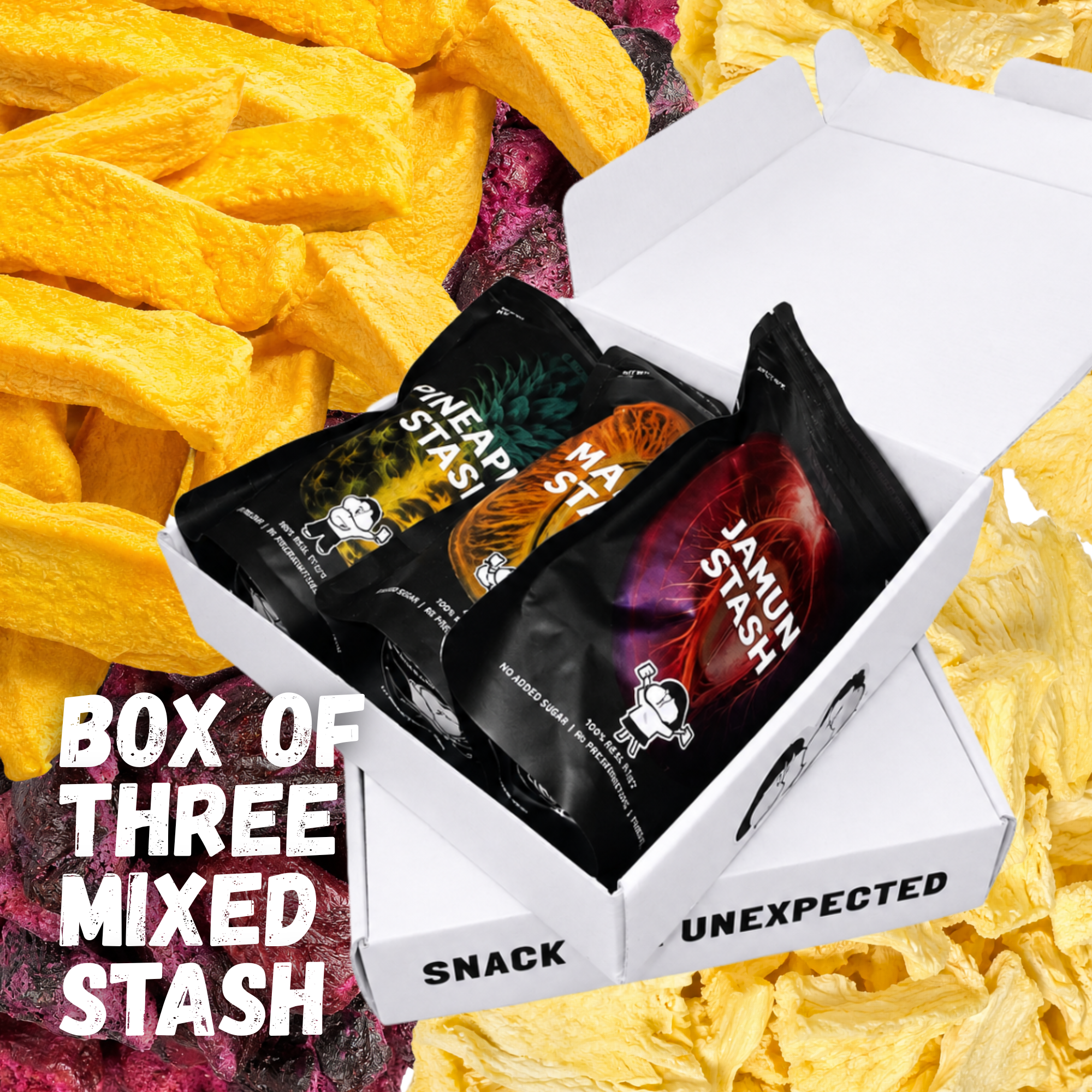 BOX OF 3 Freeze Dried Mixed Stash