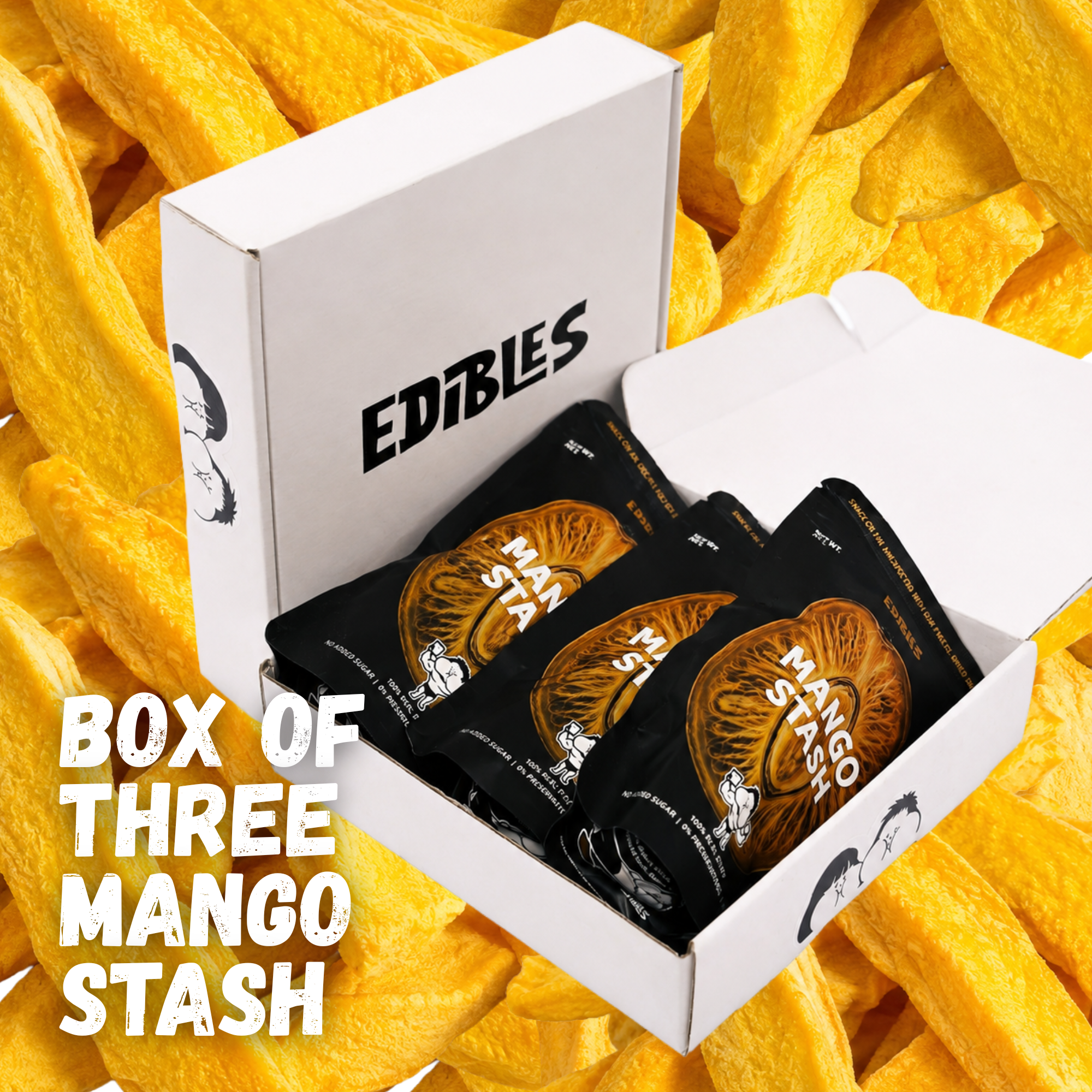 BOX OF 3 Freeze Dried Mango Stash